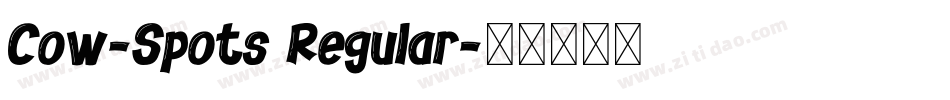 Cow-Spots Regular字体转换